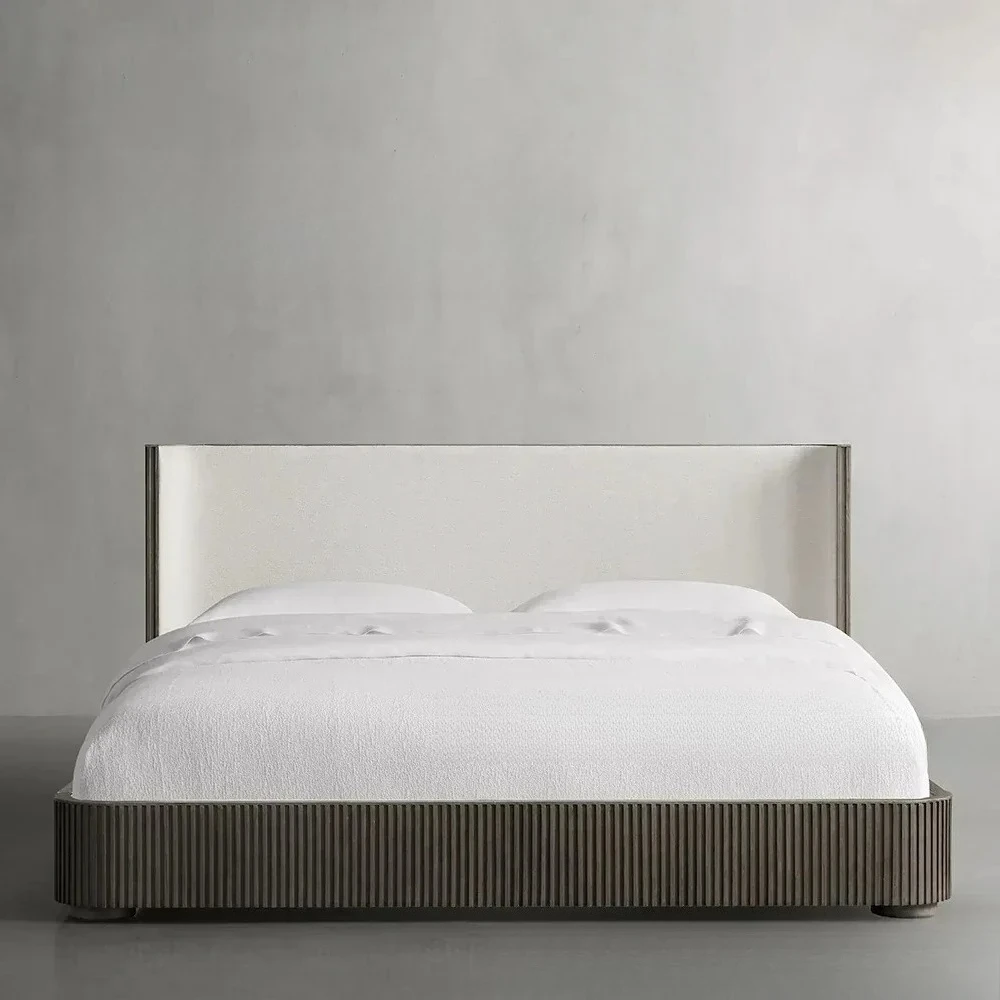 Vendita calda Letto matrimoniale in legno massello per camera da letto