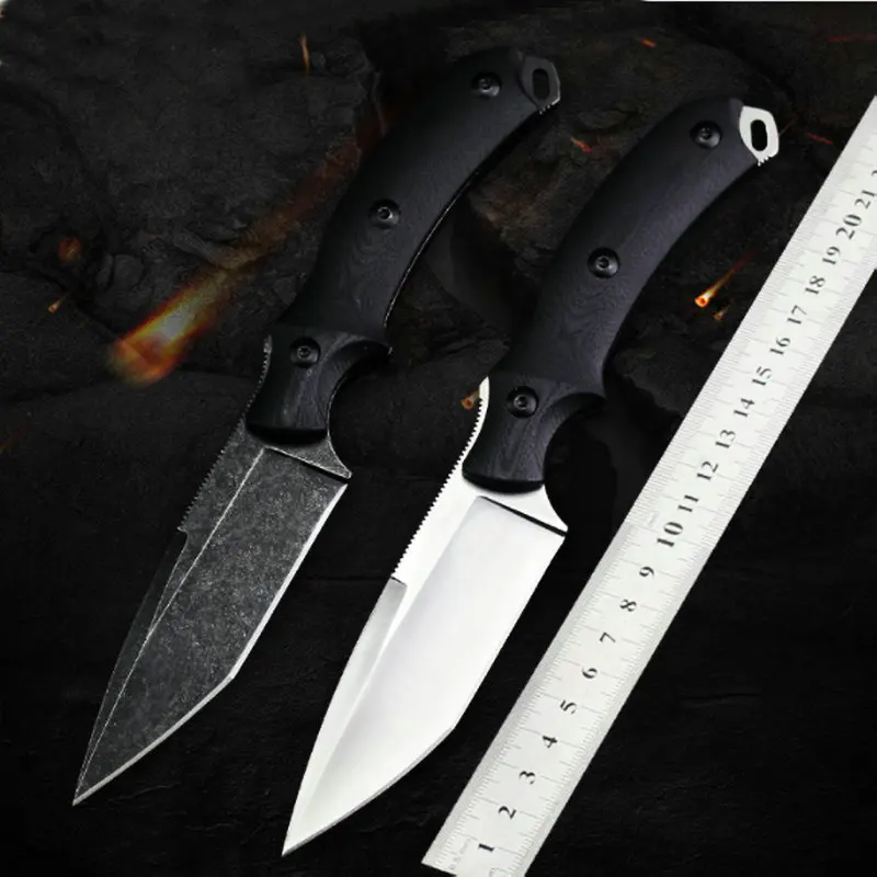 

TRSKT Tactical Straight Knife Outdoor Knives D2 Steel Utility Pocket Survival Knife EDC Tool With Kydex Sheath Dropshipping