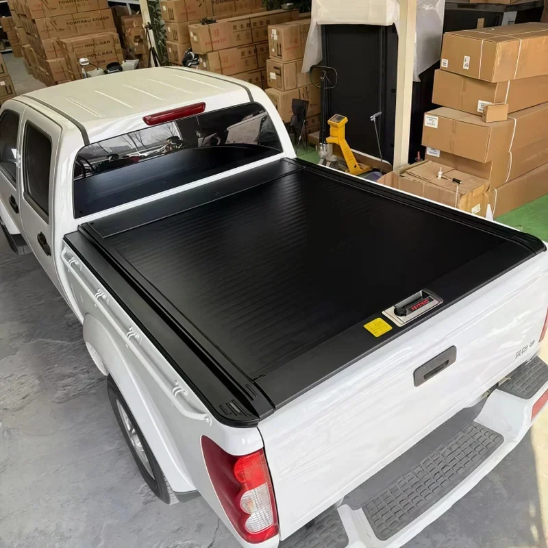 High Quality Hard Aluminum Roll Up Retractle Tonneau Cover . . Ft Fit For Frontier NP00 D UTE Pickup Truck