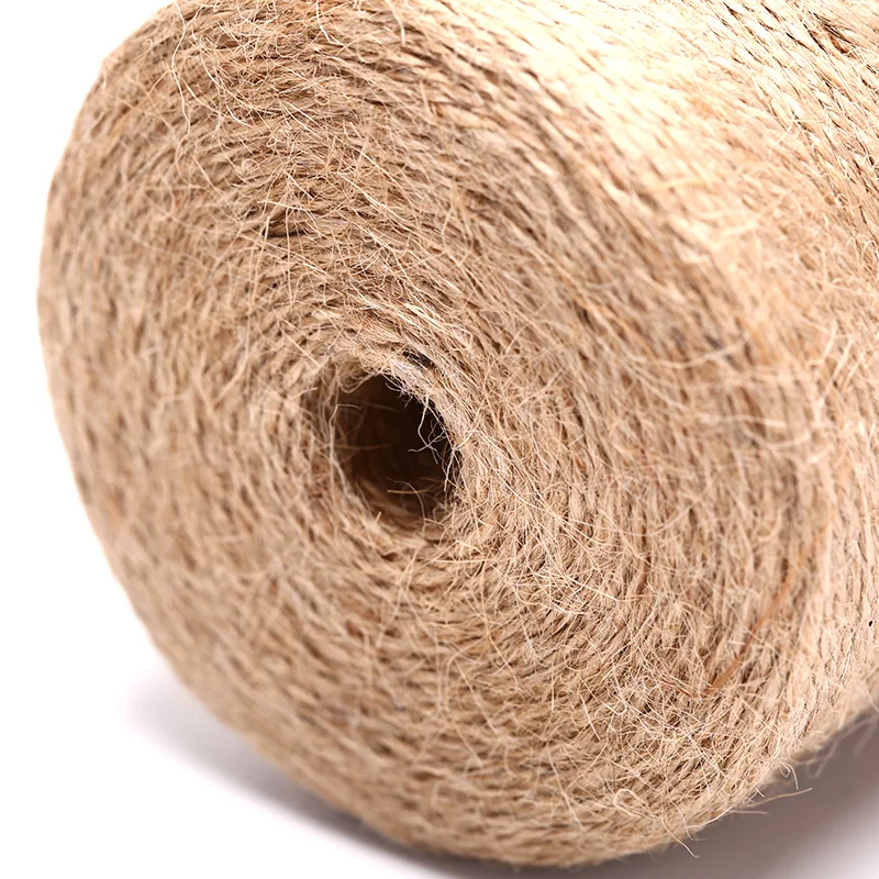 Natural Jute Twine Burlap String Hemp Rope Party Wedding Gift Wrapping Cords Thread DIY Scrapbooking Florists Craft Decor