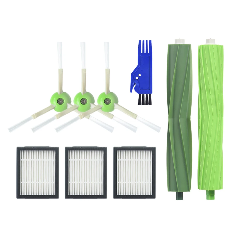 -ABLP 1 Set Multi Surface Brush 3 Side Brush 3 High Efficiency Filters For Irobot Roomba I7 I7+ I7 Plus E5 E6 E7 Series - Vacuum