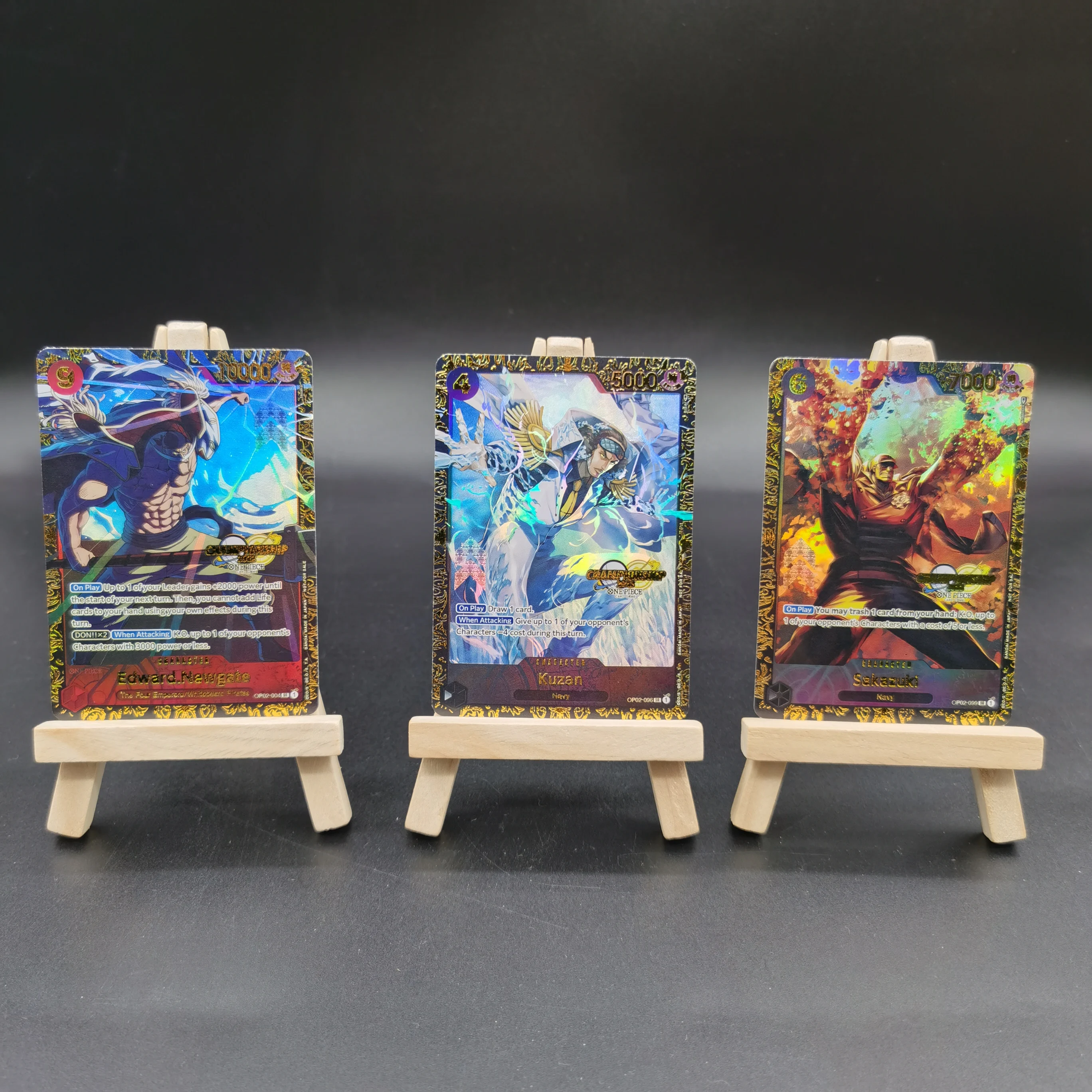 Tarjetas de colección de una pieza, 2023 CAMPIONSHIP Edward Newgate DIY, estampado en caliente, juego hecho a mano de alta calidad, tarjetas de Anime, juguete de regalo