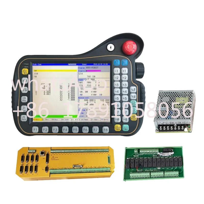 

НОВАЯ HMI CNC 4/6/8-осевая система управления роботом Контроллер системы манипулятора используется для робота-машинного инструмента Функция обучения ПЛК