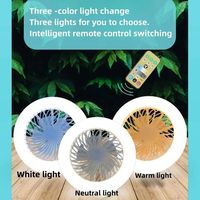 Energy Efficient 2-in-1 LED Fan Light Three-speed Mode Smart LED Lamp Bead Silent Creative E27 Screw Fan Light Study