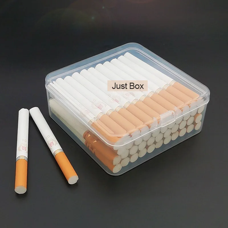 Sealed Cigarettes Storage Box Plastic Moisture-Proof Case for Tobacco Cigarette Large Capacity Siamese Clamshell Box for Men