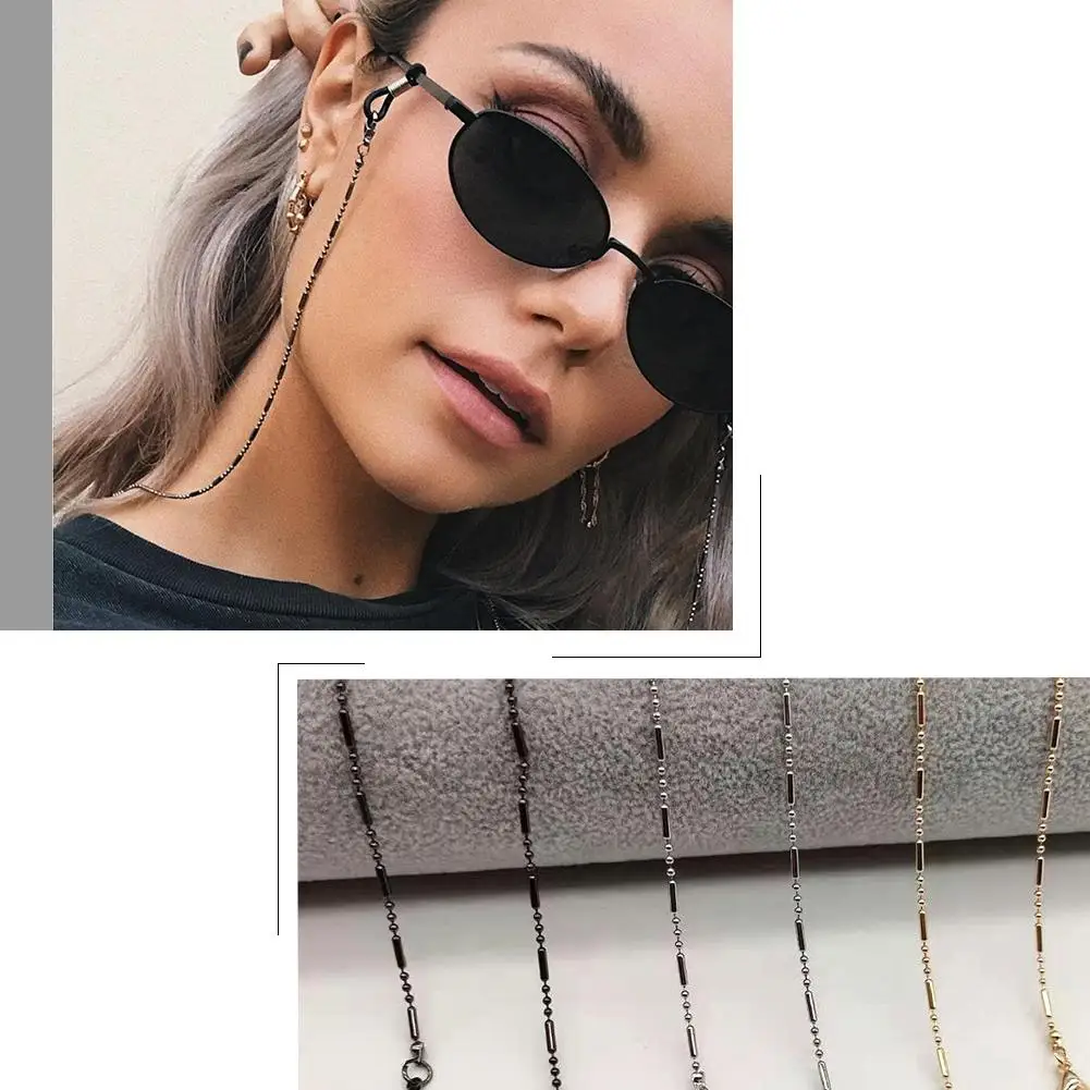 

Mask Sunglasses Chains for Women Men Beads Antislip Chains Fashion Eyewear Accessories Handmade Necklace Sunglasses Lanyard O1Z8