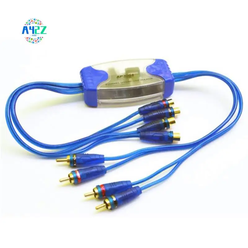 

A42Z-Universal Noise Sound Eliminator 4 Channel RCA Ground Loop Isolator Noise Filters For Car Audio Radio Home Stereo System