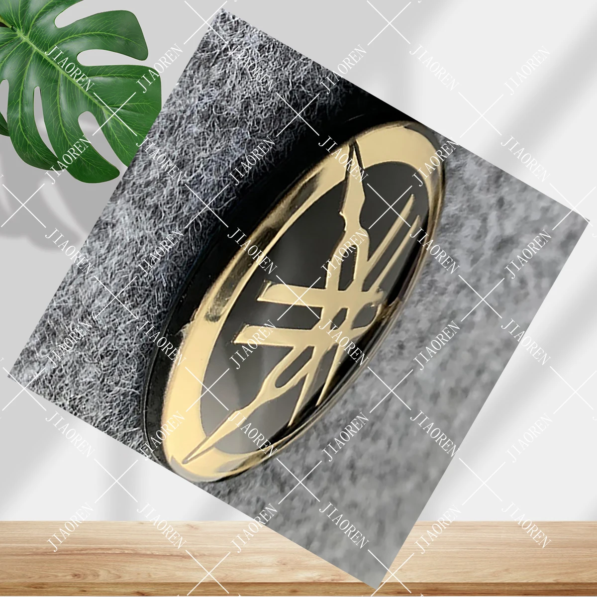 عيد الميلاد 3D الاكريليك الزجاج شعار دراجة نارية ملصق 50mm شعار خزان مائي #3