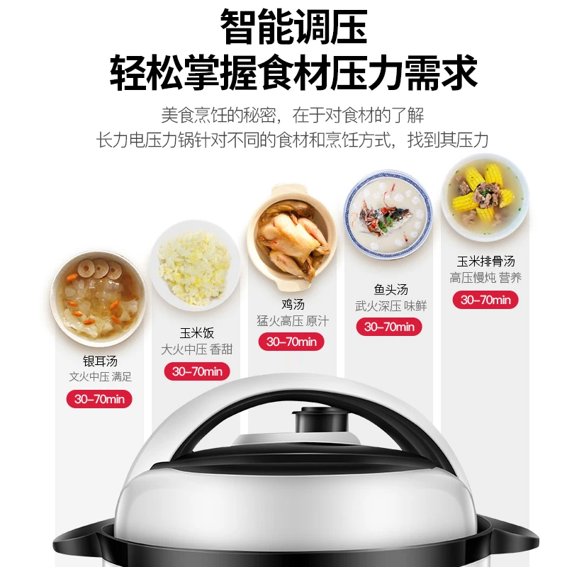 Electric Pressure Cooker Small 2.5L 2L Household Intelligent Electric Pressure Cooker Rice Cooker 1-2 People 3 Multi-function