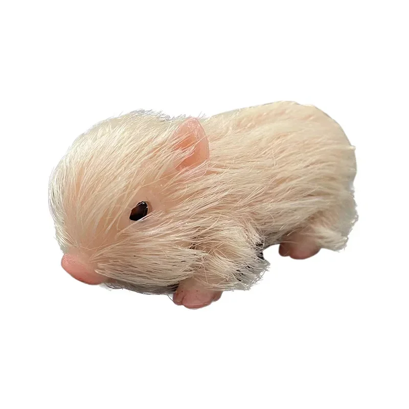 3 بوصة محاكاة جديدة لينة سيليكون خنزير دمية لعبة الجسم شعر خنزير دمية أطفال لعبة هدية عيد الميلاد
