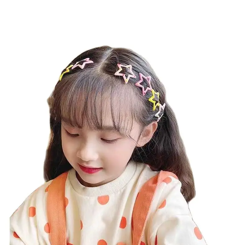 子供のための小さなヘアピン,女の子のためのウェブセレブスター,han bb側,bangクリップ,かわいいクリップ,ヘアクリップ