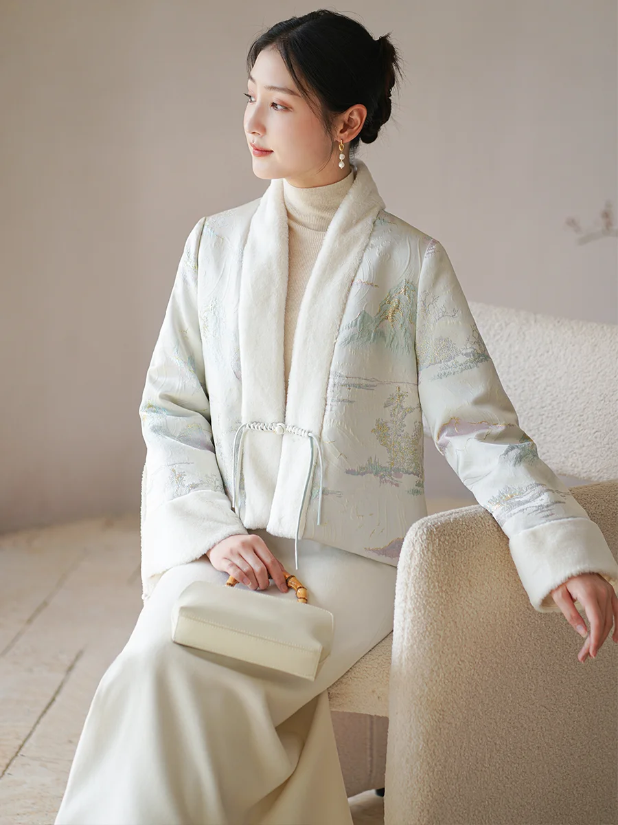 

Новое женское хлопковое джето в китайском стиле с воротником на пуговицах, весна-осень-зима, модное повседневное свободное пальто