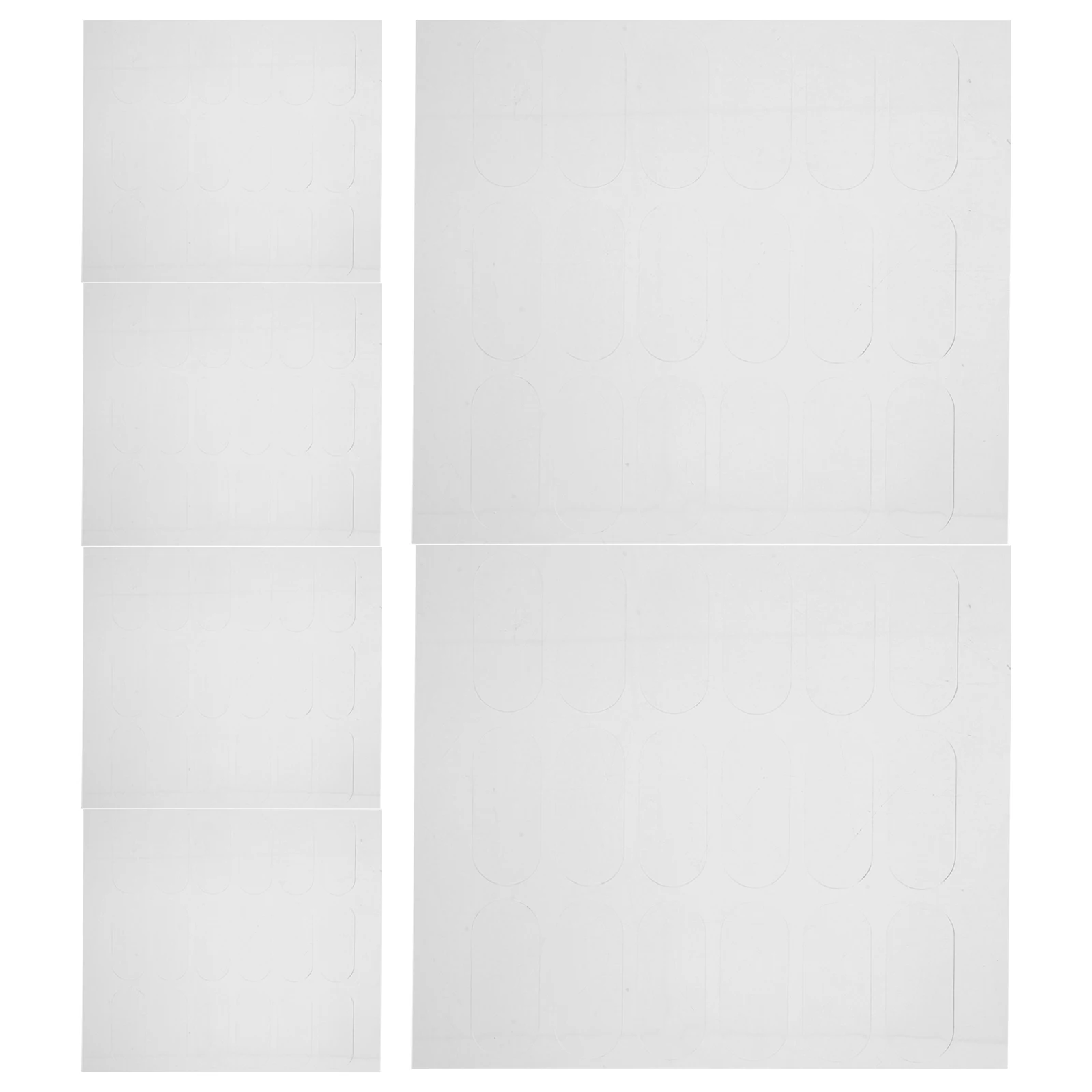 

108pcs 108 Electric Decoration Glue Adhesive Stickers Double Sided Nano Tape Headset Cat Ears Attachment Removable Wall