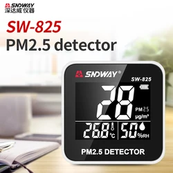 SNDWAY Smart CO2 Detector 3 in 1 Carbon Dioxide Detector Air Quality Monitor Temperature Humidity Air Tester with Alarm Clock