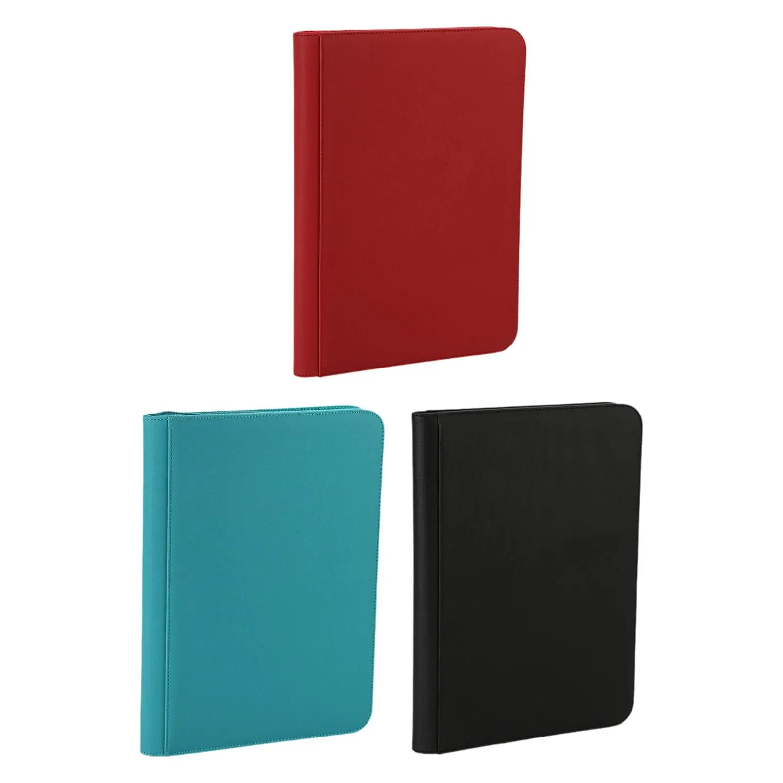 Card Organizer PU Leather Book for Easy Transport with Photocard Sleeves And Double-sided Pages