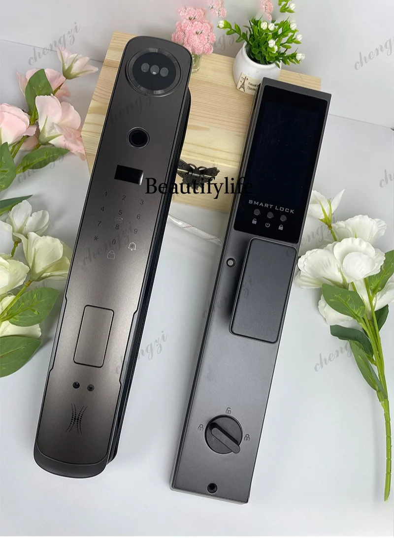Smart lock 3D facial recognition visual cat eye fingerprint lock Automatic home combination lock