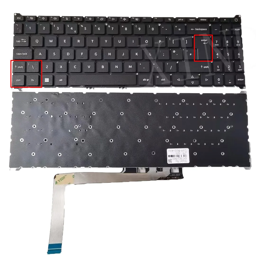 Imagem -01 - Teclado do Reino Unido para Acer Aspire Notebook sem Retroiluminação A31559 A315-59g Aspire A515-57 A515-57g A715-51 A715-51g A71576