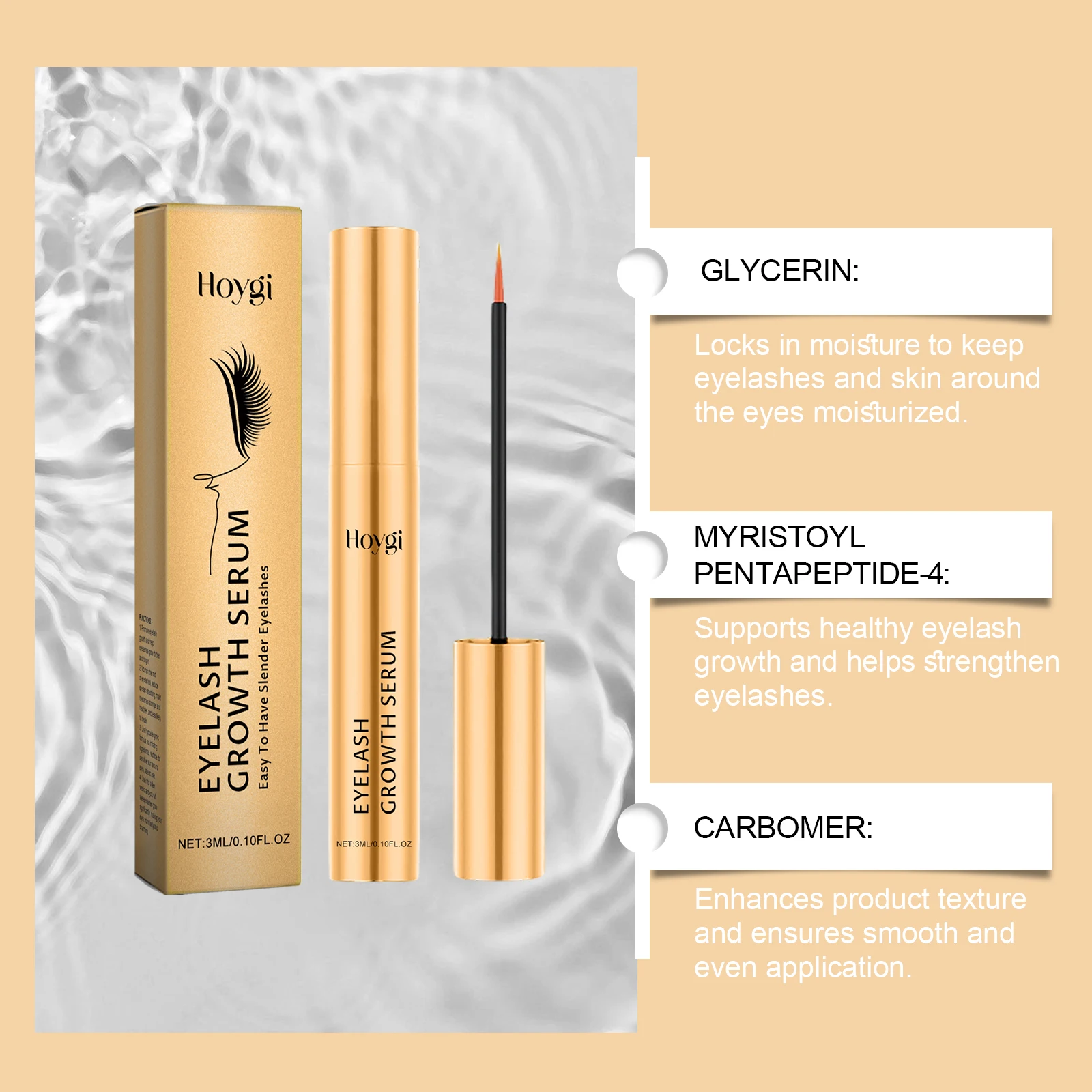 Eyelash Growth Serum Nourishes The Root Of The Eyelashes,promotes Eyelash Growth,lengthens Lasts Long For Eyes Smart Attractive
