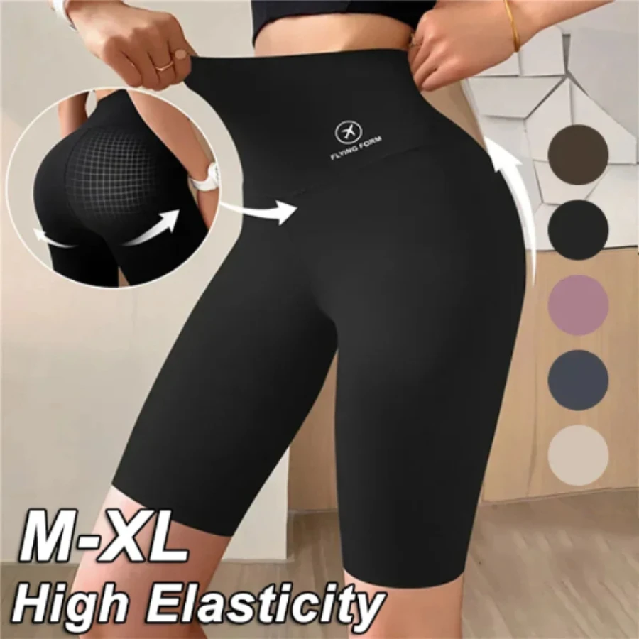 

Five Point Shark Pants Sports Shorts For Women New Cycling Jogging Fitness High Waist Push Up Gym shorts Leggings Yoga Clothing