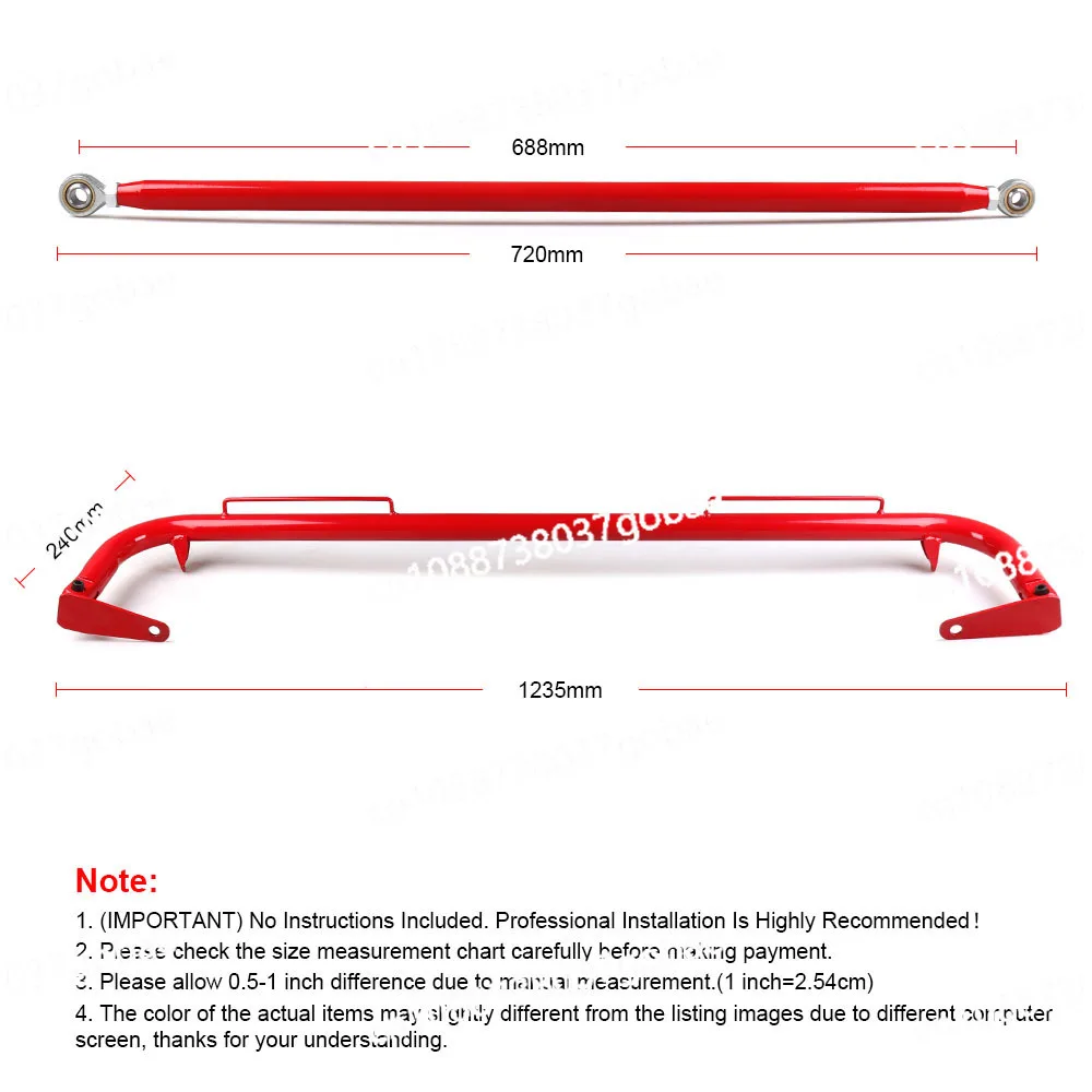 49 inch stainless steel racing harness chassis anti-collision harness bar kit guard bar