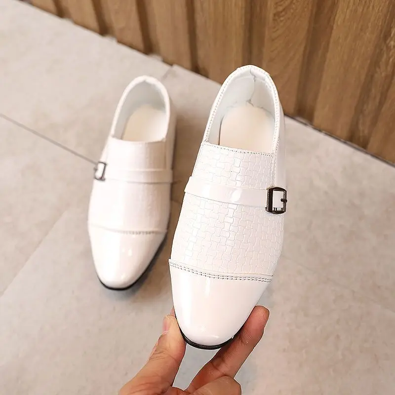 2026 Spring Autumn Boys Leather Shoes Soft Sole Formal Dress Shoes for School Performance Page Boy Ceremony​
