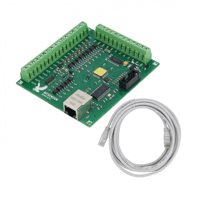 

4-Axis Ethernet Motion Mach3 Breakout CNC Controller Board for Industrial CNC Milling Machine Engraver Ethernet Motion Card