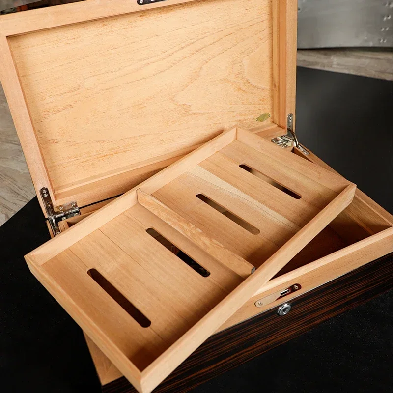 High inquiry Special price large capacity desktop cigar cedarwood humidor boxes