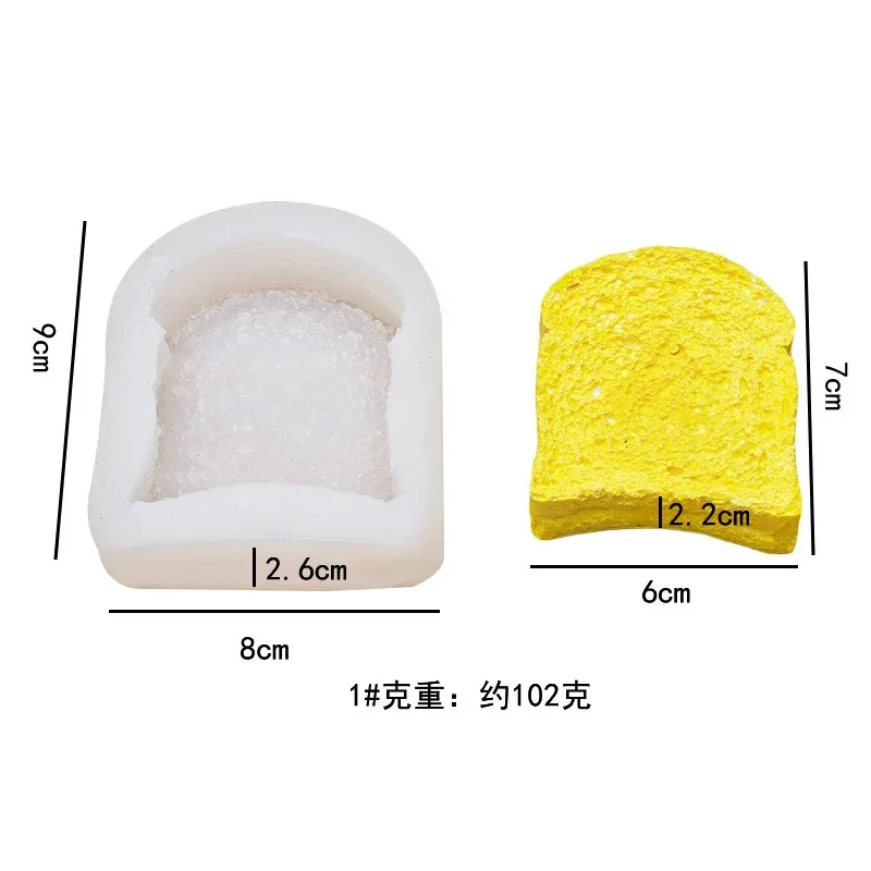 Bread Mousse Chocolate Bread Cake Tart Silicone Mold DIY Candle Molds for Candle Making Soap Resin Molds Cake Decorating Tools