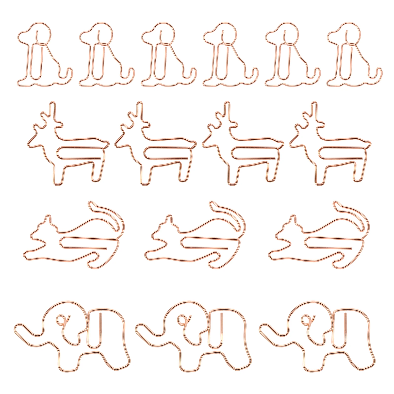 

40 Pcs Animal Paper Clip Clips for Students Memo Clamps Shaped Bookmark Paperclip Office Supplies Decorate