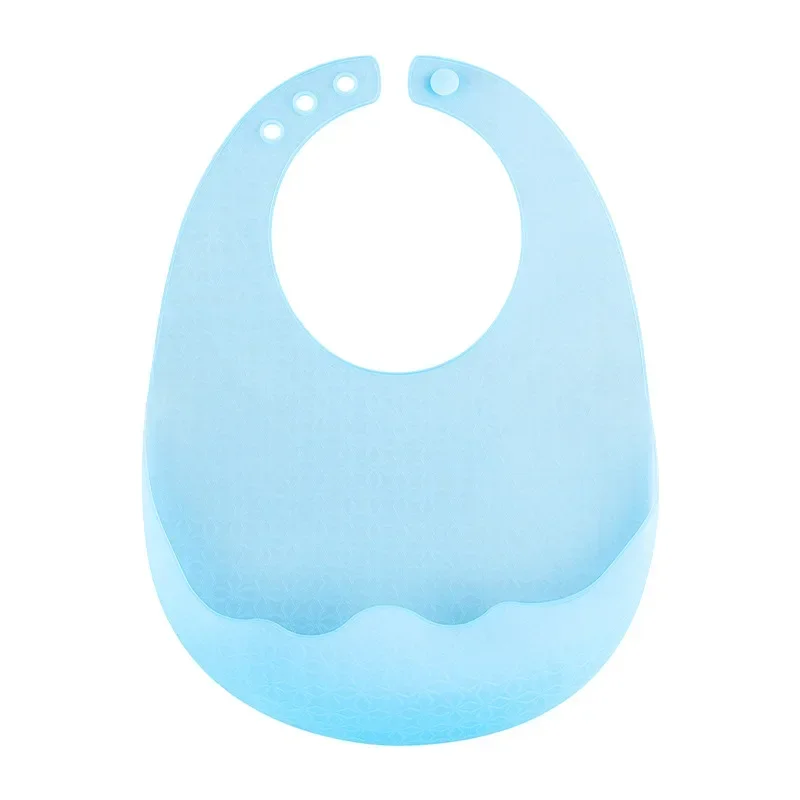 2024 Summer Silicone Bib for Babies Light Weight Transparent Waterproof Bib No Wash Mouth Watering Bib