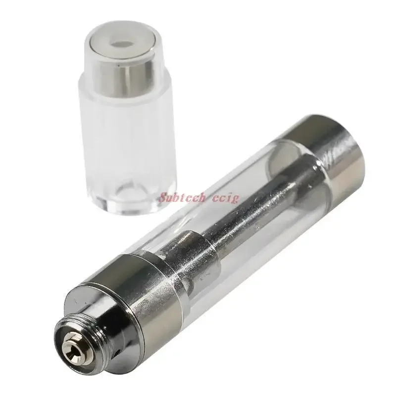 Imagem -04 - Cartuchos de Bobina Cerâmica Atomizador Tanque Carrinhos Vape 0.8ml 1.0ml Pontas Redondas Planas Vaporizador de Óleo Grosso 50 Pcs g5