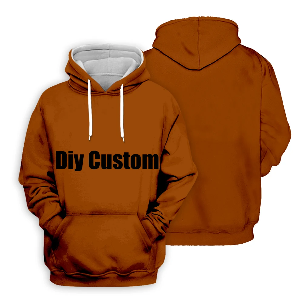 Diy Custom Hoodie 3D Print Design Mens Womens Impresso Camisola Casual Tops Personalizado Pullover Hoodies