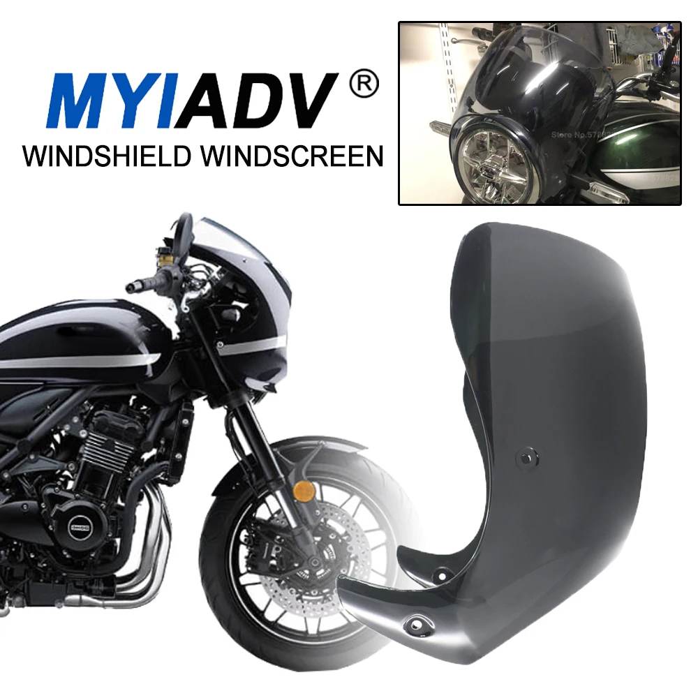 Headlight Fairing Windscreen For Kawasaki Z900RS Z900 RS Cafe Racer 2018-2023 2024 Motorcycle Windshield Wind Deflector Cover