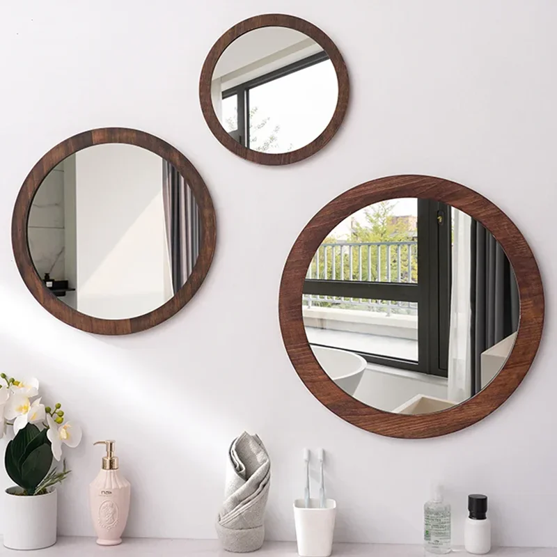 

Cosmetics Makeup Mirrors Luxury Aesthetic Bathroom Shower Garden Wall Art Mirror Bedroom Couple Specchio Da Parete Home Products