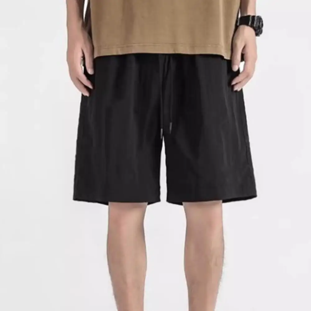 Quick Drying Men's Shorts with Full Elastic Waistband and Functional Drawstring for Gym Outdoor Walks or Home Comfort
