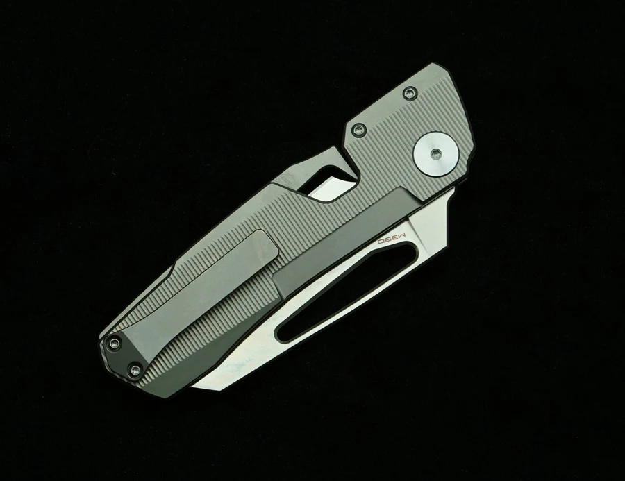 New 2025 WinterPudding 8ight Magnet Inside M390 Blade Ceramic Bearing Titanium Handle Pocket EDC Tool Camp Hunt Folding Knife