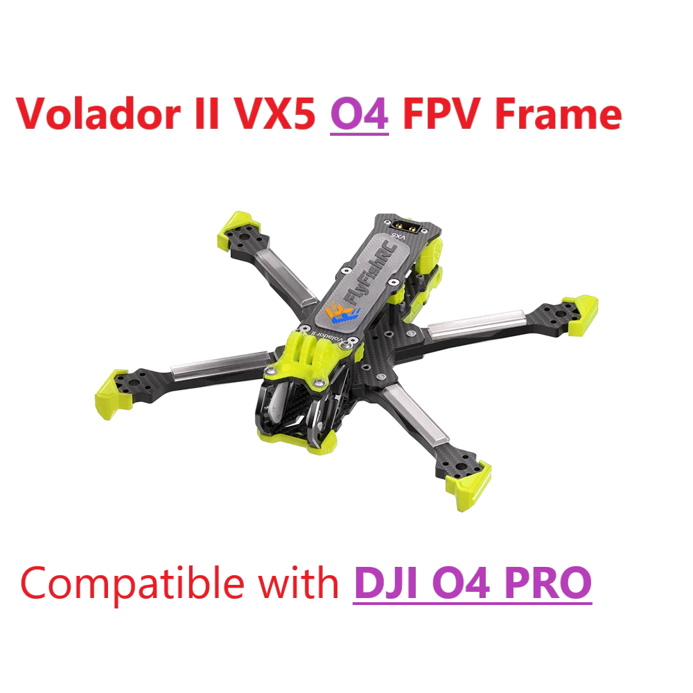 FlyFishRC II VX5 V2 O4 Pro T700 Volador FPV Freestyle Frame Kit Compatible with DJI O4 Air Unit Pro for RC FPV Racing Drone