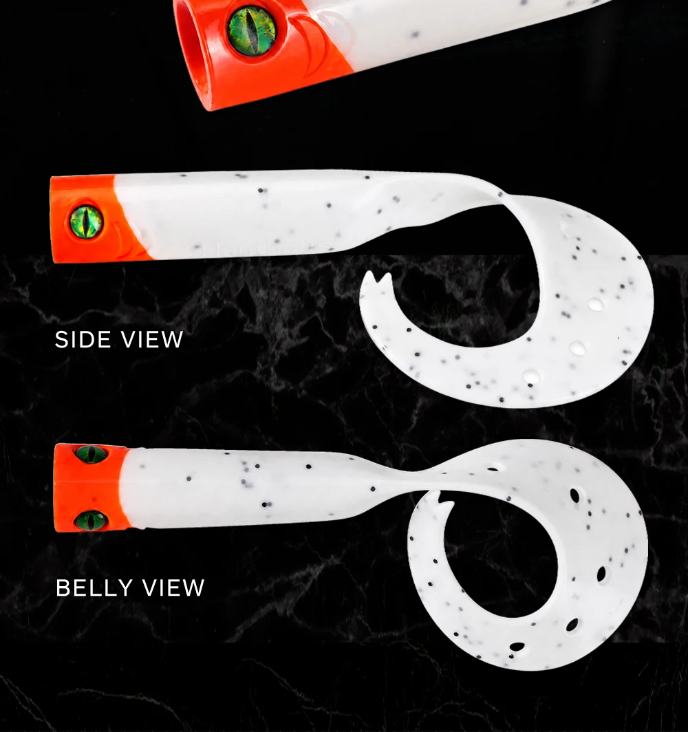 Hunthouse Twist 2.0 Soft Silicone Fishing Lure Single Tail Trailer_voghion.com