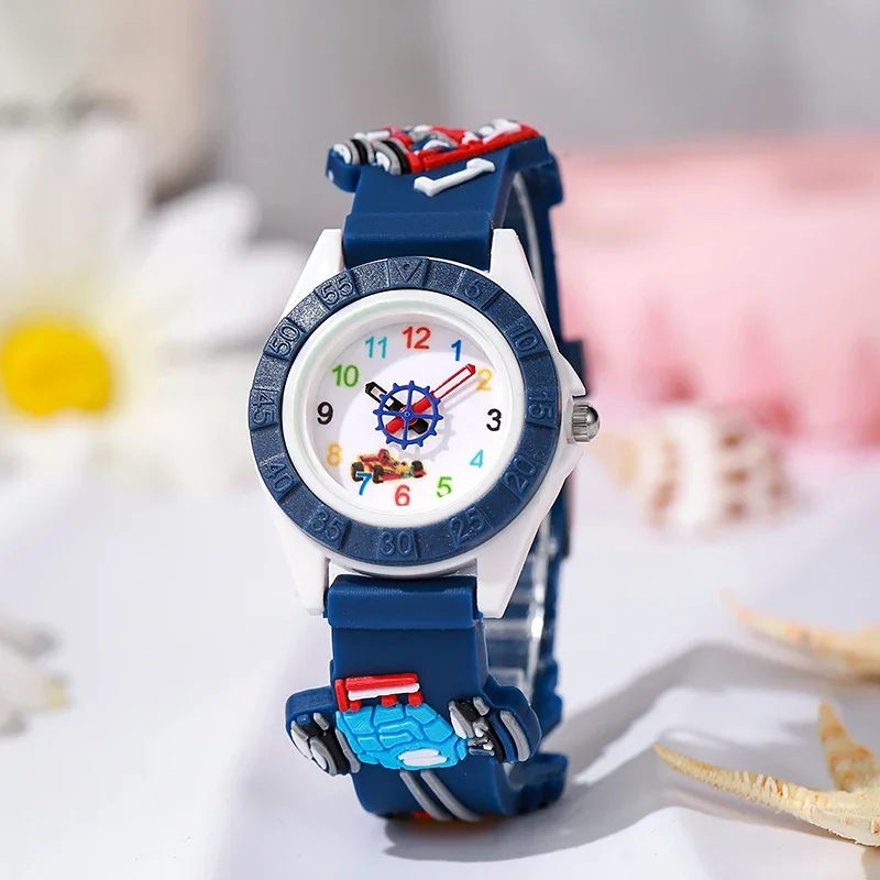 Fashion Cute Sport Children Cartoon Robort Watch Silicone Casual Lovely Clock 시계  watch  boys watches