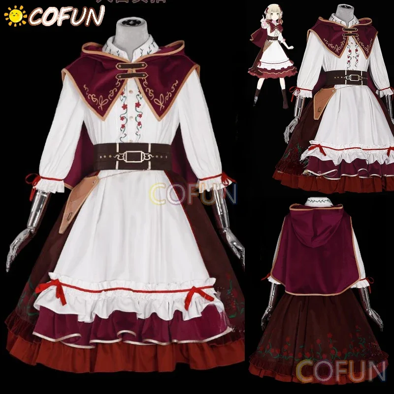 COFUN Game Project Sekai  Azusawa Kohane Cosplay Costume Halloween PJSK Outfits Women Little Red Riding Hood Lolita Dress