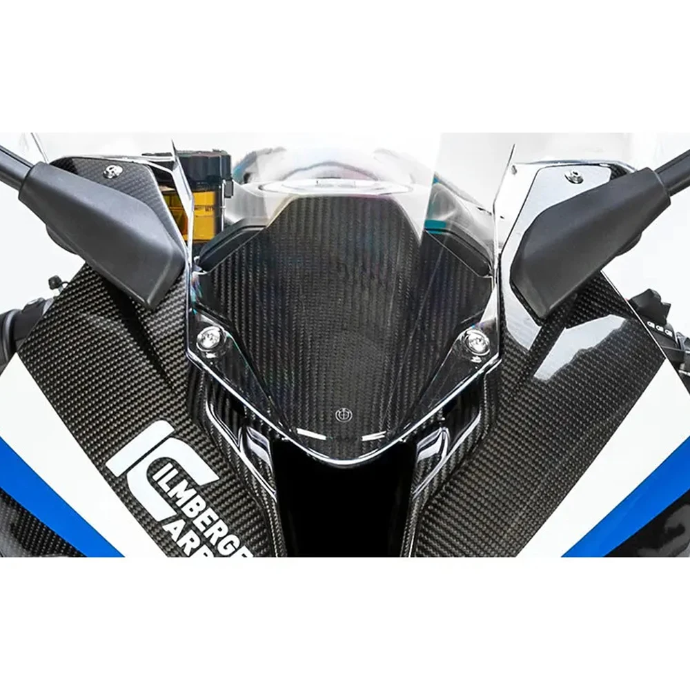 For BMW S1000RR 2019 2020 2021 2022 100% Carbon Fiber Twill Glossy Motorcycle Windshield inner pane