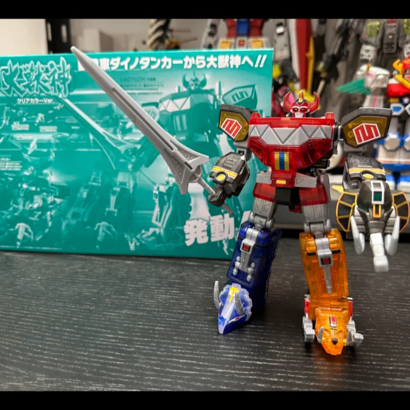 بانداي أنيمي شوكوغان Smp Kyoryu Sentai Zyuranger التنين قيصر الوحش الله لون واضح النموذج الأصلي تحصيل عمل الشكل