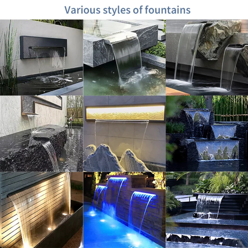 custom.Latest Design Feature  Outdoor  Customized Artificial Rain Wall Waterfall Fountain