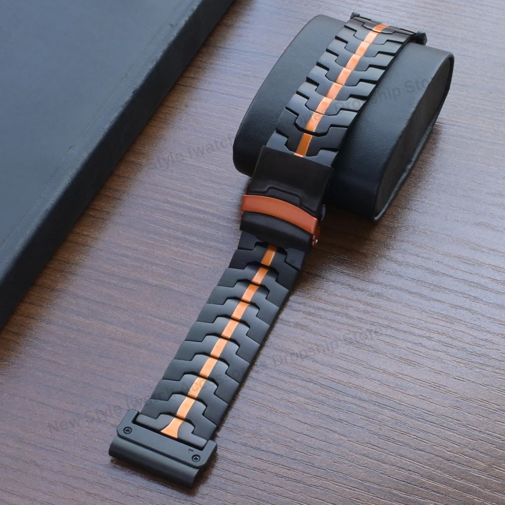 22 مللي متر 26 مللي متر سوار فولاذي غير قابل للصدأ لساعة Garmin Fenix 8 7X Pro 51 مللي متر 6Pro 5Plus إندورو 3 حزام معدني لحزام Garmin Instinct 2X