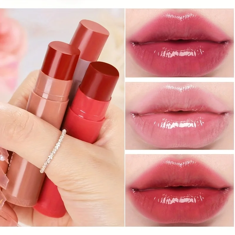 Uroczy Kolorowy Balsam do Ust 3 szt. Nawilżający Tint do Ust Długotrwała Wodoodporna Pomadka Kobiety Dziewczyny Kosmetyki do Ust Prezent na Walentynki