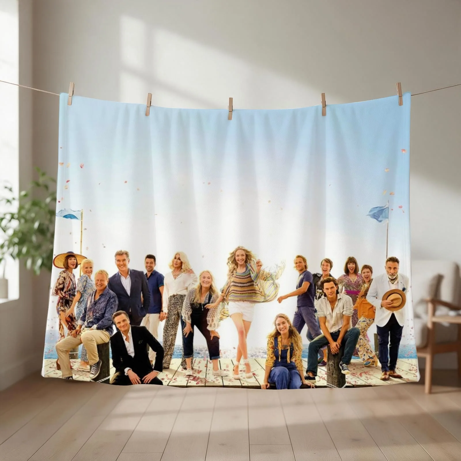 Mamma Mia - Here We Go Again (2018) Throw Blanket couch cozy soft plush fuzzy picnic outdoor blanket