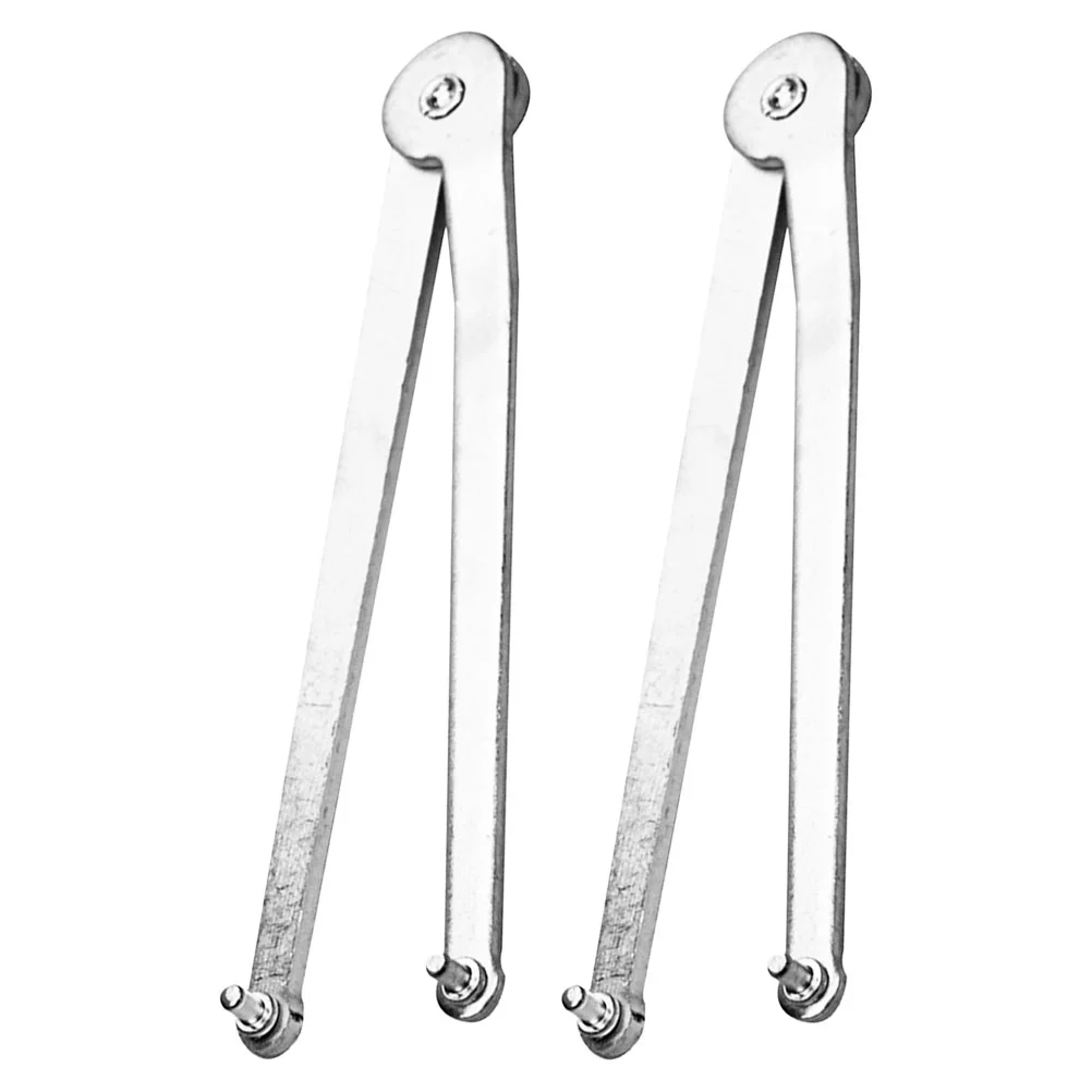 2 Pcs Angle Wrench Thick Steel Adjustable Jaw Spanner Removal Tool Compatible Models Precise Torque Safe Disassembly