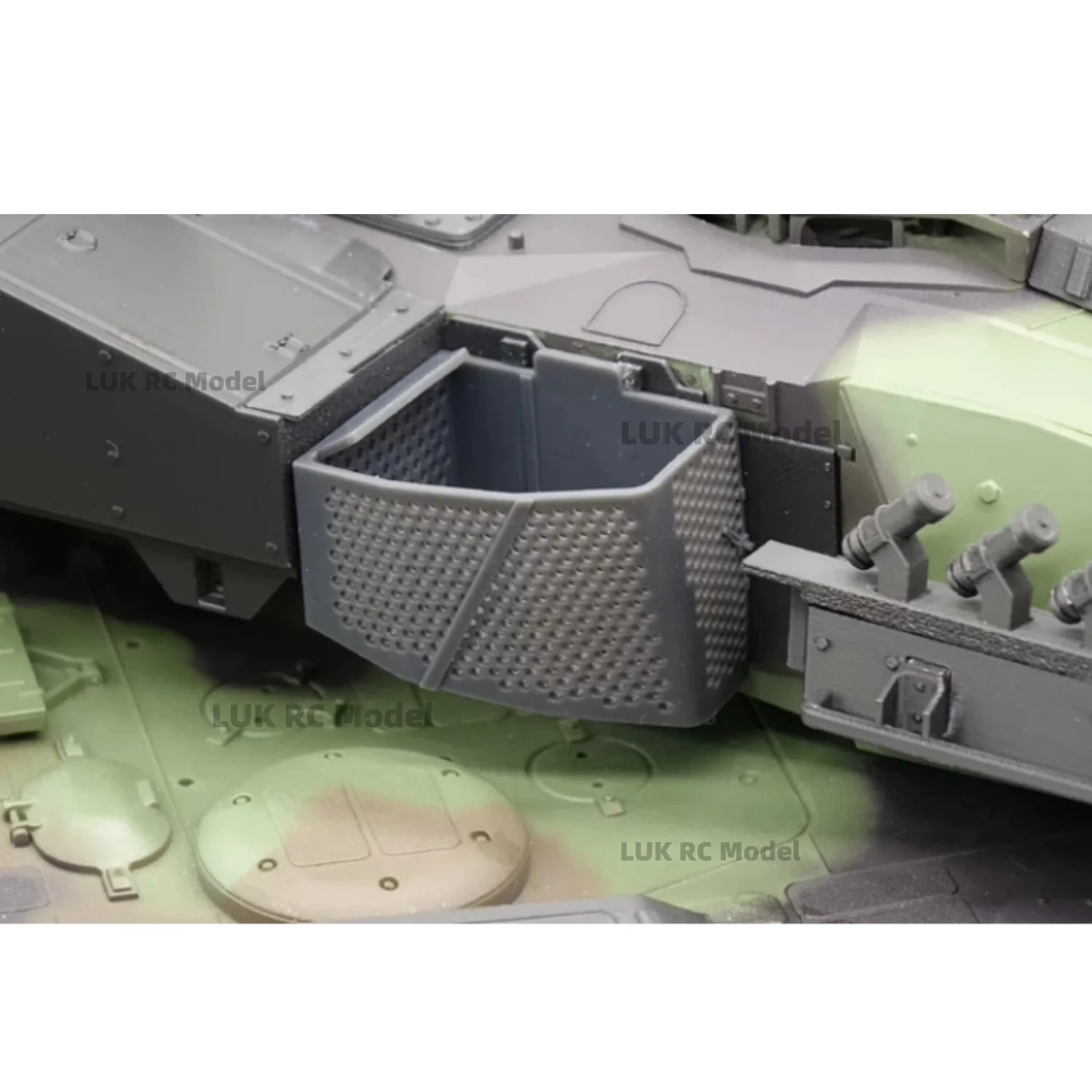 Left Right Hanging Basket for HENGLONG 1/16 Leopard 2A6 RC Tank Upgrade 2A8 Modification Decorative Parts DIY Black Toy Boy