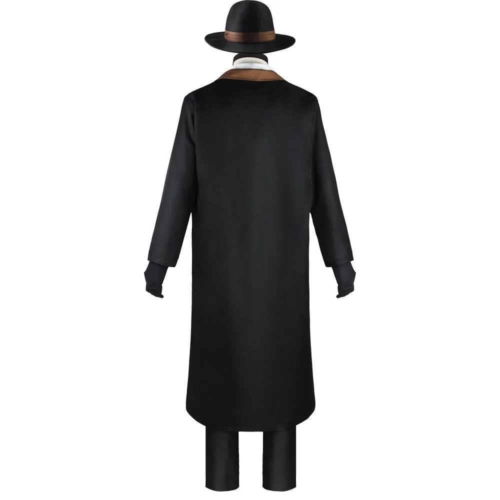 Nakahara Chuuya Cosplay Costume Include Hat Uniform Trench Coat Pants Big Size Outfits Halloween Party for Comic Con