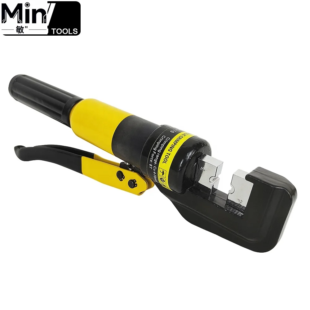 YQK-70 12 AWG to 2/0 AWG Hand Operated Hydraulic Crimping Tool for Cable Lugs Connnector Crimp
